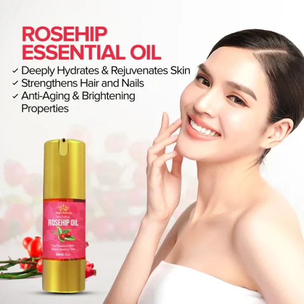 King's Wellness Rosehip Face Oil for Men & Women - Image 4